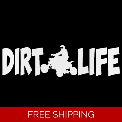Dirt Life, Dirt Bike Die Cut Vinyl Decal sticker